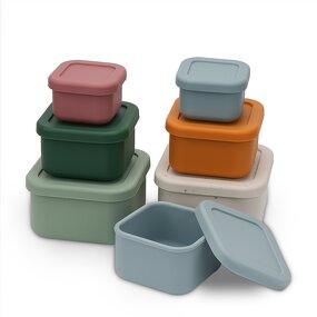 Silicone Lunch Box Manufacturer - Custom 3 in 1 Leak Proof Bento Box