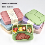 Silicone Bento Box Manufacturer - 4 Compartments Leakproof Lunch Container
