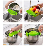 Silicone Colander Manufacturer - Kitchen Draining Basket Vegetable Strainer