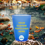 Frosted Disposable Plastic Cups Factory - 16 oz Classic Customizable Logo Multiple Colors
