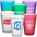 PP Reusable Plastic Cup Manufacturer - 18oz Frosted Custom Logo & Color Lid