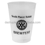 PP Reusable Plastic Cup Supplier - 10oz Frosted Custom Logo for Office & Weddings