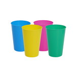 PP Reusable Cup Manufacturer - Modern Simple Solid Color Large Diameter No Insulation