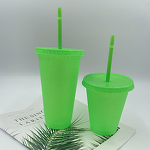 Creative Water Cup Manufacturer - Summer Fluorescent Green Straw Multi-Spec Direct Drinking