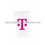 PP Reusable Stadium Cups Factory - 20oz Frosted Custom Logo Silk Screen Printed
