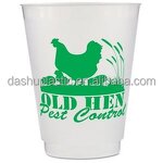 PP Frosted Plastic Cup Factory - 14oz Custom Logo & Lid for Restaurants Weddings