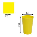 PP Reusable Cup Manufacturer - Modern Simple Solid Color Large Diameter No Insulation