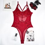 Bodysuit Lingerie Manufacturer - Sexy Mesh Lace One Piece Underwear