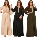 Abaya Dress Manufacturer - Custom Modern Moroccan Kaftan Long Sleeve Maxi Dress