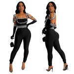 Evening Jumpsuit Manufacturer - Custom Luxury Bead Queen Sleeveless Bodycon Jumpsuit