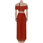 Party Dress Manufacturer - Custom One Shoulder See Through Mesh Maxi Dress