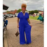 Plus Size Jumpsuit Manufacturer - Wholesale Casual Solid Jumpsuit with Pocket