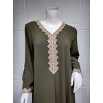 Abaya Dress Manufacturer - Custom Modern Moroccan Kaftan Long Sleeve Maxi Dress