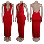 Plus Size Evening Dress Manufacturer - Custom Elegant Sequin V Neck Long Party Dress