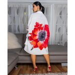 T-shirt Dress Manufacturer - Wholesale Short Sleeve Floral Print Plus Size Dress