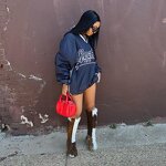 Women T-shirt Dress Manufacturer - Custom Long Sleeve Letter Print Streetwear Dress