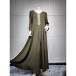 Abaya Dress Manufacturer - Custom Modern Moroccan Kaftan Long Sleeve Maxi Dress