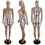 Bikini Set Manufacturer - Custom Brazilian Halter Swimwear 3 Pieces Set