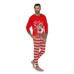 Family Pajamas Set Manufacturer - Custom Reindeer Print Two Piece Leisure Wear Set