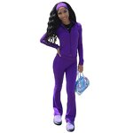 Women Tracksuit Set Manufacturer - Fall 2025 Micro-flared Pants Sweatshirt Set