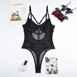 Bodysuit Lingerie Manufacturer - Sexy Mesh Lace One Piece Underwear