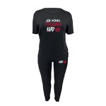 Plus Size Activewear Set Manufacturer - Custom Printed Shirt High Waist Leggings