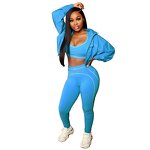 Women Yoga Set Manufacturer - Custom Logo Printed Sport Bra Leggings Suit