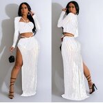 Rhinestone Dress Set Manufacturer - Fast Shipping Black 2 Piece Formal Dress Set