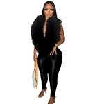 Women Romper Manufacturer - Custom High Waist Backless Satin Long Jumpsuit