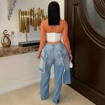 Women Jeans Manufacturer - Wholesale Hip Hop Ripped Stretch Straight Jeans