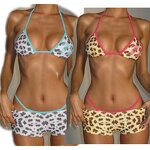 Bikini Set Manufacturer - 2025 Summer Scrunch Butt Cross Strap Bikini Set