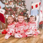 Family Pajamas Set Manufacturer - Wholesale Christmas Striped Matching Sleepwear Set