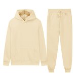Men Tracksuit Manufacturer - Autumn Fleece Oversized Hoodie Jogging 2 Piece Set