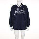 Women T-shirt Dress Manufacturer - Custom Long Sleeve Letter Print Streetwear Dress