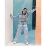 Women Jeans Manufacturer - Custom Glitter Tassel Fringe Streetwear Jeans