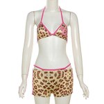 Bikini Set Manufacturer - 2025 Summer Scrunch Butt Cross Strap Bikini Set