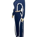 Women Set Manufacturer - 2025 Autumn Vintage Striped Patchwork Jacket Pants Set