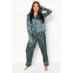 Pajama Set Manufacturer - Plus Size Wonder Woman Silk Animal Print Set