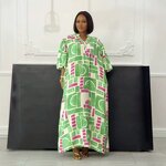 Plus Size Church Dress Manufacturer - Custom Half Lantern Sleeve Pocket Dress