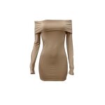 Sexy Mini Dress Manufacturer - 2024 New Off Shoulder Silk Party Club Dress