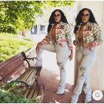 Knitted Jacket Manufacturer - Custom Acid Wash Vintage Crop Jacquard Jacket