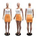 Polo Dress Manufacturer - Custom Sport Style Patchwork Collared Mini Dress