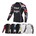 MMA Compression Rash Guard Factory - OEM Men's Long Short Sleeve BJJ