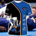 Gym Training Shirt Factory - OEM Custom Men's Jiu Jitsu Muay Thai 3D Printed