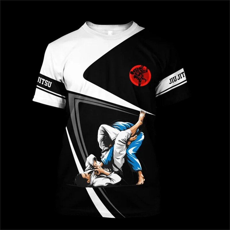 Jiu Jitsu T-Shirt Factory - Men's 100% Polyester Quick Dry Printed Design