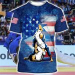 Gym Training Shirt Factory - OEM Custom Men's Jiu Jitsu Muay Thai 3D Printed