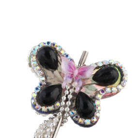 Mocha Diamond Tassel Butterfly Rhinestone DIY Beads for Pen Necklace Keychain Accessories Jewlery Making