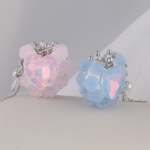 Color Changing Beads Heart Rhinestone Zircon Crown DIY Bead for Pen Necklace Chain Making Accessories