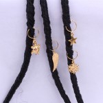 批发时尚蝴蝶交叉合金头发魅力配件海星大象猫头鹰头发首饰辫装饰