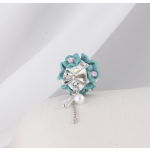 Glow-in-the-Dark Acrylic Straight Hole Ball Beads With Pendant Flower Bead for Pen DIY Phone Jewelry Accessories